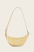 AllSaints geantă croissant de damă din piele LUNA galbenă W192XD