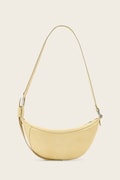 AllSaints geantă croissant de damă din piele LUNA galbenă W192XD