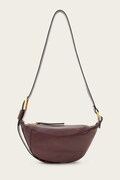 AllSaints torebka skórzana LUNA kolor czerwony W192XD