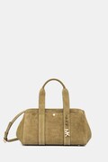 MICHAEL Michael Kors geantă de mână din piele întoarsă culoarea verde, 30F5G1ZS1S