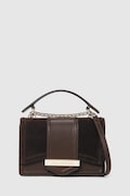 Кожена чанта Karl Lagerfeld в кафяво A4W30278