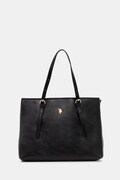 U.S. Polo Assn. torebka shopper damska z imitacji skóry Blackstone czarna BIU4B8935WVP