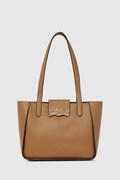 Кожена чанта Karl Lagerfeld в кафяво A4W30066