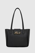 Кожена чанта Karl Lagerfeld в черно A4W30066