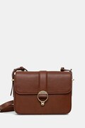 Barbour torebka skórzana kolor brązowy LBA0491