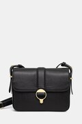 Barbour torebka skórzana kolor czarny LBA0491