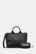 Τσάντα Juicy Couture Iris Embroidery χρώμα: μαύρο, BIJIR8946WVP