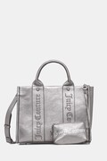 Juicy Couture torebka Iris Embroidery kolor srebrny BIJIR8946WVP