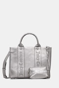 Τσάντα Juicy Couture Iris Embroidery χρώμα: ασημί, BIJIR8946WVP