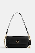 Coach torebka skórzana Brook Flap Chain Bag kolor czarny CAN90
