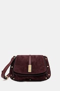 Pollini torebka zamszowa kolor bordowy PC4426PP0N QI1