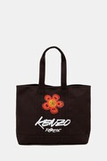 Bavlnená taška Kenzo hnedá farba, FF68SA911F36