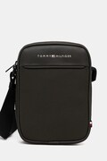 Taštička Tommy Hilfiger zelená barva, AM0AM13624
