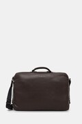 Usnjena torba Tommy Hilfiger rjava barva, AM0AM13652