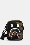 A Bathing Ape saszetka Camo Shark kolor zielony 001SGL301021M