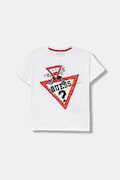 Дитяча бавовняна футболка Guess колір білий з принтом N5YI00 K8HM4