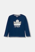 Дитячий бавовняний лонгслів Guess з принтом N5YI13 K8HM0