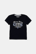 Guess t-shirt bawełniany dziecięcy kolor granatowy z nadrukiem N5YI20 K8HM4