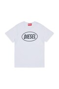 Παιδικό βαμβακερό μπλουζάκι Diesel TUNDRA T-SHIRT χρώμα: άσπρο, J02464