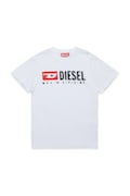 Дитяча бавовняна футболка Diesel TADJUSTK14 T-SHIRT колір білий з принтом J02475