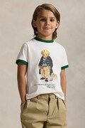 Παιδικό βαμβακερό μπλουζάκι Polo Ralph Lauren χρώμα: μπεζ, 322979494001