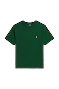Polo Ralph Lauren t-shirt bawełniany dziecięcy kolor zielony gładki 323832904196