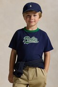 Polo Ralph Lauren t-shirt bawełniany dziecięcy kolor granatowy z nadrukiem 322P02588001