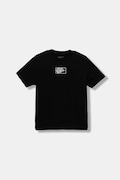 Vans tricou de bumbac pentru copii BY BLOCKED BOX SS TEE culoarea negru, uni, VN000RBCBLK1