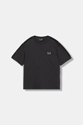 EA7 Emporio Armani t-shirt bawełniany dziecięcy kolor szary z aplikacją 7B000190 AF10375