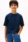 Tommy Hilfiger T-shirt dziecięcy bawełniany granatowy KB0KB09646