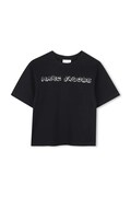 Marc Jacobs t-shirt bawełniany dziecięcy kolor czarny z nadrukiem W60644