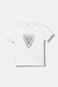 Guess t-shirt bawełniany dziecięcy kolor biały z nadrukiem L5BI20 I3Z14
