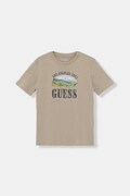 Guess t-shirt bawełniany dziecięcy kolor beżowy z nadrukiem L5BI24 I3Z14