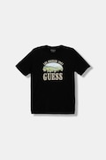 Guess t-shirt bawełniany dziecięcy kolor czarny z nadrukiem L5BI24 I3Z14