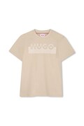 HUGO t-shirt in cotone per bambini colore verde G00433