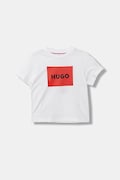 HUGO t-shirt in cotone per bambini colore bianco G00572