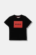 HUGO t-shirt in cotone per bambini colore nero G00572