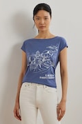 Μπλουζάκι Lauren Ralph Lauren χρώμα: μπλε, 200971072