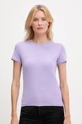 Tommy Jeans t-shirt bawełniany damski kolor fioletowy DW0DW21164