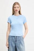Tommy Jeans t-shirt damski kolor niebieski DW0DW21402