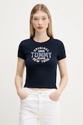 Tommy Jeans t-shirt damski kolor granatowy DW0DW21421