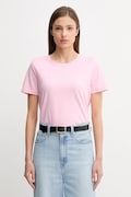 Tommy Hilfiger tricou din bumbac culoarea roz, WW0WW45746