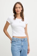 Тениска Calvin Klein Jeans дамска в бяло LV047C200G