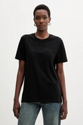 Iceberg t-shirt bawełniany damski kolor czarny F021 6327
