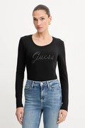 Μακρυμάνικο Guess χρώμα: μαύρο, W5YI26 J1314