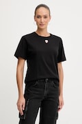 Pinko t-shirt bawełniany damski kolor czarny 105665 A2IB