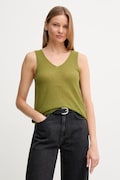 United Colors of Benetton top con lana colore verde 109PDH01F