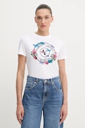 Versace Jeans Couture t-shirt bawełniany damski kolor biały 79HAHP01 CJ01P