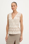 Marciano Guess bluzka BRITNEY damska kolor beżowy wzorzysta 5YGH09 7352A