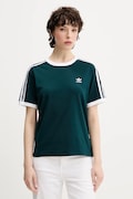 adidas Originals t-shirt 3-Stripes damski kolor zielony JY4855